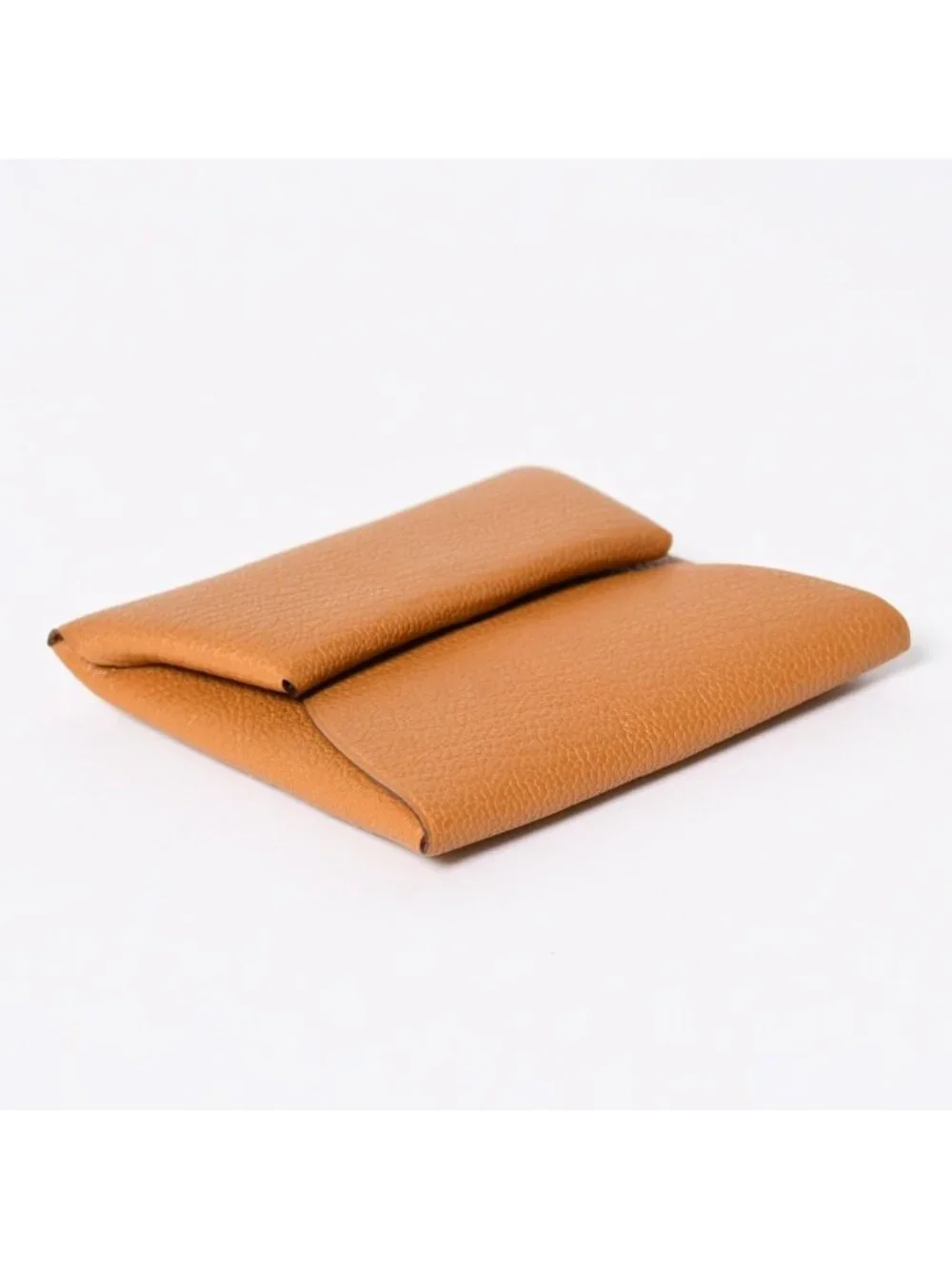Hermes Bastia Verso Coin Purse Chevre Glitter Silver